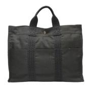 Pre-owned Fabric totes Hermès Vintage , Black , Dames