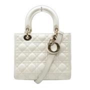 Pre-owned Fabric dior-bags Dior Vintage , White , Dames