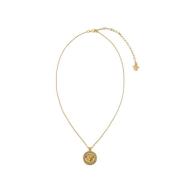 Gouden Metalen Ketting met Strass Versace , Yellow , Dames