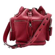 Pre-owned Leather shoulder-bags Fendi Vintage , Red , Dames