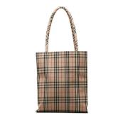 Pre-owned Canvas totes Burberry Vintage , Beige , Dames