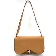 Pre-owned Fabric shoulder-bags Hermès Vintage , Brown , Dames