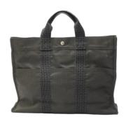 Pre-owned Fabric totes Hermès Vintage , Black , Dames