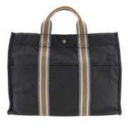 Pre-owned Fabric totes Hermès Vintage , Black , Dames