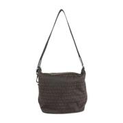 Pre-owned Canvas shoulder-bags Fendi Vintage , Black , Dames