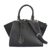 Pre-owned Leather shoulder-bags Fendi Vintage , Black , Dames