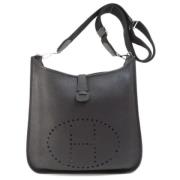 Pre-owned Fabric shoulder-bags Hermès Vintage , Black , Dames