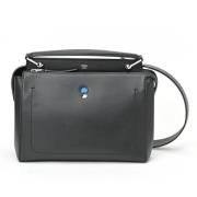 Pre-owned Leather shoulder-bags Fendi Vintage , Black , Dames