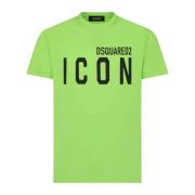 Verde Icon T-Shirt Dsquared2 , Green , Heren