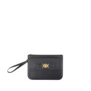 Zwarte Medusa Biggie Clutch Leer Versace , Black , Heren