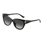 Stijlvolle zonnebril in zwart en goud Jimmy Choo , Black , Unisex