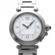 Pre-owned Stainless Steel watches Cartier Vintage , Gray , Dames