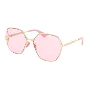 Stijlvolle zonnebril Gg0818Sa Gucci , Pink , Dames