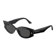 Stijlvolle zonnebril in zwart Jimmy Choo , Black , Unisex