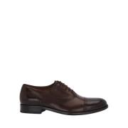 Mocha Calfskin Lutton Oxford Shoes Lottusse , Brown , Heren