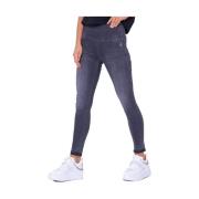 Hoge taille skinny jegging jeans Patrizia Pepe , Gray , Dames