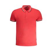Rood Katoenen Poloshirt met Korte Mouwen Cavalli Class , Red , Heren