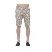 Elegante Beige Bermuda Shorts voor Mannen PT Torino , Multicolor , Her...