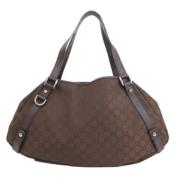 Pre-owned Nylon gucci-bags Gucci Vintage , Brown , Dames