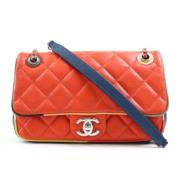 Pre-owned Leather shoulder-bags Chanel Vintage , Multicolor , Dames