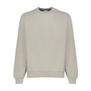 Katoenen Sweatshirt Ronde Kraag Lange Mouwen Burberry , Gray , Heren