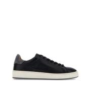 Geperforeerde Logo Sneakers Zwart Hogan , Black , Heren