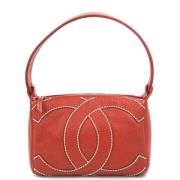 Pre-owned Leather shoulder-bags Chanel Vintage , Red , Dames