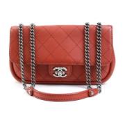 Pre-owned Leather shoulder-bags Chanel Vintage , Red , Dames