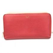 Pre-owned Fabric wallets Celine Vintage , Red , Dames