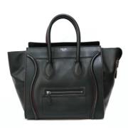 Pre-owned Leather celine-bags Celine Vintage , Black , Dames