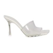 Witte PVC Sandalen met 10cm Hak Bottega Veneta , White , Dames