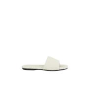 Ivory Sandal Emporio Armani , White , Dames