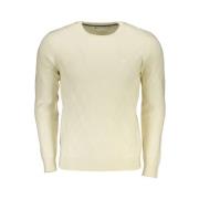 Stijlvol Contrast Langemouwtrui Guess , Beige , Heren