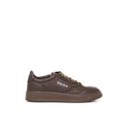 Bruine Koeienhuid Sneakers Witte Zool Autry , Brown , Heren