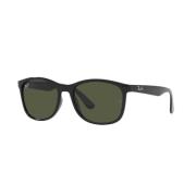 Klassieke zonnebril in zwart met groene lenzen Ray-Ban , Black , Unise...