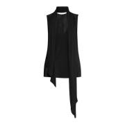 Tie-Up Top Helmut Lang , Black , Dames