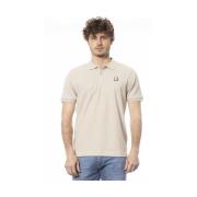 Beige Katoenen Poloshirt met Logo Invicta , Beige , Heren