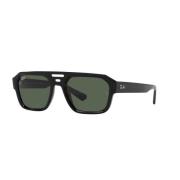 Corrigan 4397 Zonnebril Zwart Groene Lenzen Ray-Ban , Black , Unisex