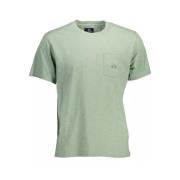 Groen Katoenen T-Shirt met Borduursel La Martina , Green , Heren
