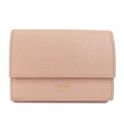 Pre-owned Leather wallets Celine Vintage , Pink , Dames