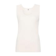 Gestructureerde Tank Top TotêMe , Beige , Dames