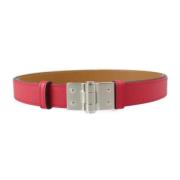 Pre-owned Leather belts Hermès Vintage , Pink , Dames