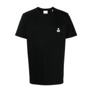 Zwart T-shirt met Logo Print Isabel Marant , Black , Heren
