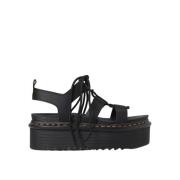 Zwarte Sandalen voor Stijlvolle Voeten Dr. Martens , Black , Dames