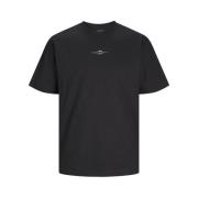 Solarize Tee Crew Neck Zwart Jack & Jones , Black , Heren