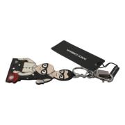 Elegante driekleurige leren sleutelhanger Dolce & Gabbana , Multicolor...