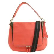 Pre-owned Leather shoulder-bags Anya Hindmarch Pre-owned , Orange , Da...