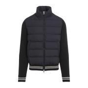 Blauwe Tricot Cardigan Moncler , Blue , Heren