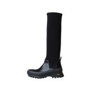 Pre-owned Leather boots Jil Sander Pre-owned , Black , Dames