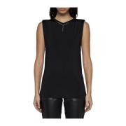 Zwarte Chrome Tanktop met Logo Y/Project , Black , Dames